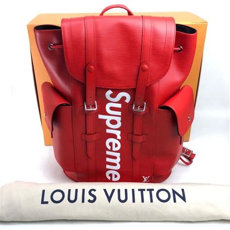 backpack louis vuitton supreme|Louis Vuitton supreme backpack men.